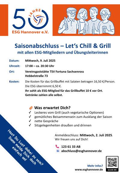 Der Flyer zum Saisonabschluss